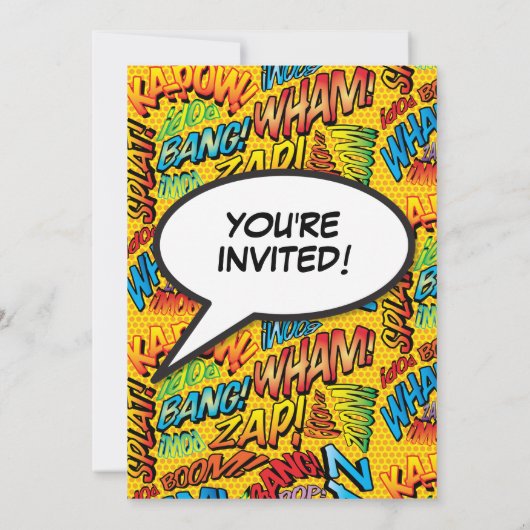 Any Age Birthday Partyモダンの招待 招待状 (裏面)