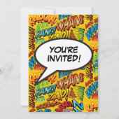 Any Age Birthday Party モダンおもしろい 招待状 (裏面)