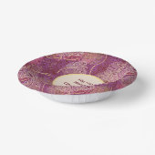 Any Age Birthday Silhouette Stencil Art Pattern ペーパーボウル (傾斜あり)