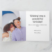 Any Age Black and White 7 Photo Collage誕生日 カード (内部)