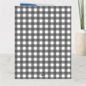 Any Age Black and White 7 Photo Collage誕生日 カード (裏面)