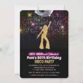 ANY AGE - Disco誕生日パーティーへの招待 招待状 (正面)