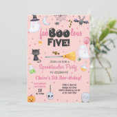 ANY AGE fa-boo-lous Halloween girl boo-thday. 招待状 (スタンド正面)