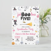 ANY AGE fa-boo-lous Halloween girl boo-thday. 招待状 (スタンド正面)