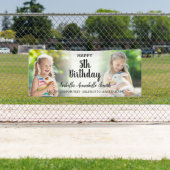 Any Age Girl Birthday Party Kids Photo Collage 横断幕 (インサイチュ)