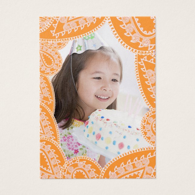 Any Age Girls誕生日フォトカード (正面)