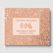 Any Age Guest Book Birthday Party Photo for Her ゲストブック (正面)