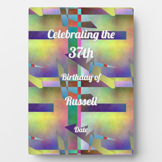 Any Age Happy Birthday Memories  フォトプラーク (正面)