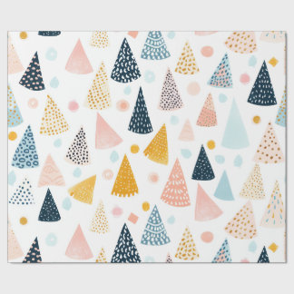 Any Age happy pastel birthday holiday ラッピングペーパー