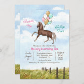 ANY AGE - Horse Balloon Birthday Party招待状 招待状 (正面/裏面)