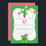 Any Age Kids Cactusをテーマにした誕生日パーティー招待状 招待状<br><div class="desc">サボテンをテーマにした子供の誕生日パーティの招待状は、どの年齢でもカスタマイズ可能。</div>