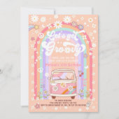 ANY AGE Let's Get Groovy Van誕生日 招待状 (正面)