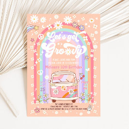 ANY AGE Let's Get Groovy Van誕生日 招待状