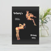 Any Age Men's Birthday Party 招待状 (スタンド正面)