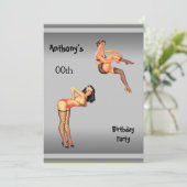 Any Age Men's Birthday Party 招待状 (スタンド正面)