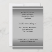 Any Age Men's Birthday Party 招待状 (裏面)