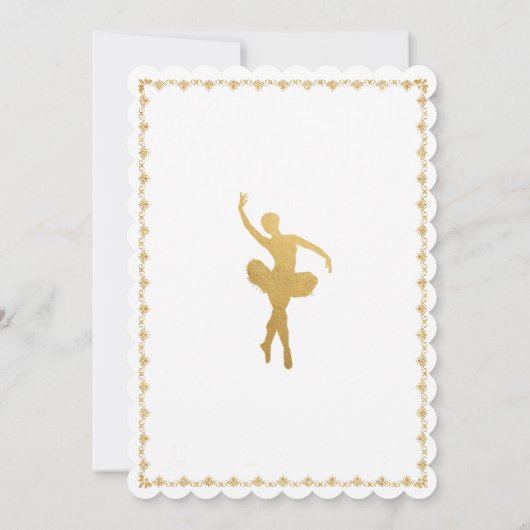 ANY AGE - Nutcracker冬の誕生日招待状 招待状 (裏面)