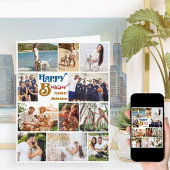 Any Age Photo Collage 12写真ビッグ誕生日 カード