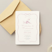 Any age pilates and prosecco birthday 招待状