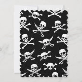 Any Age Pirateをテーマにした誕生日招待状 招待状 (裏面)