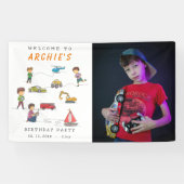 Any Age Remote Control RC自動車モーター子供の誕生日 横断幕 (横)