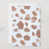 ANY AGE RODEOカウボーイブルーブラウン誕生日 招待状 (裏面)