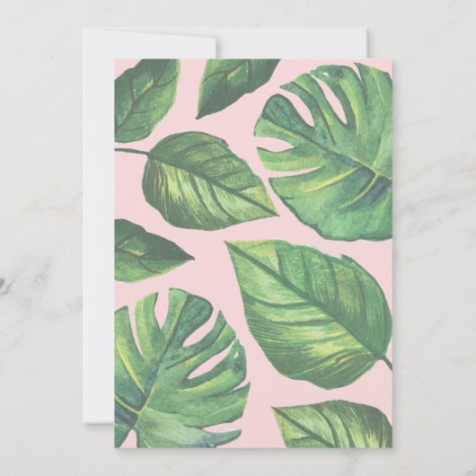 ANY AGE - Safari Animals Jungle Animals誕生日 招待状 (裏面)