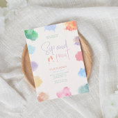 Any age sip and paint birthday  招待状