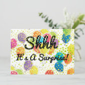 Any Age Supplize Birthday Party Balloons紙吹雪 招待状 (スタンド正面)