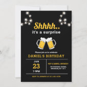 Any Age Surprise Beers誕生日パーティー 招待状 (正面)