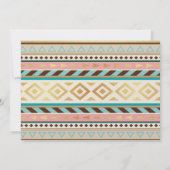 ANY AGE - Tribal Teepee Tipi誕生日招待状 招待状 (裏面)