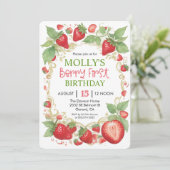 ANY AGE - Very Berry Strawberry誕生日 招待状 (スタンド正面)