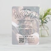 ANY AnniversaryパーティーQR RSVP & Photos We Still Do 招待状 (スタンド正面)