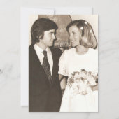 ANY Anniversary応援エレガントブラック&金ゴールド写真 招待状 (裏面)