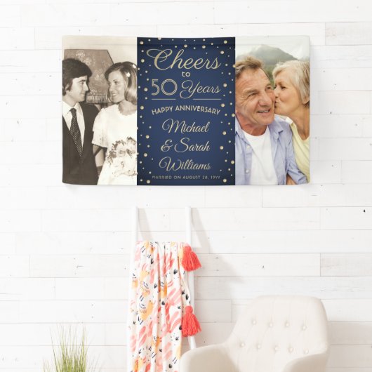 ANY Anniversary応援2 Photo Navy Blue and Data 横断幕 (インサイチュ)