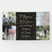 ANY Anniversary応援4フォトブラックと金ゴールド 横断幕 (横)