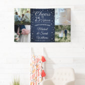 ANY Anniversary応援4 Photo Navy Blue and White 横断幕 (インサイチュ)