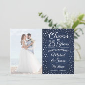 ANY Anniversary 2 Photo応援ネイビー&ホワイトパーティー 招待状 (スタンド正面)