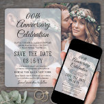 ANY Anniversary 2 Photo エレガント Script Overlay セーブザデート<br><div class="desc">あなたの来る記念日の喜ばしいニュースを発表するフォトオーバーレイを保存する日の招待状を保存すユニークるカスタム。2つの写真とすべての文言シンプルは、任意の年の記念日にパーソナライズさ結婚れる。誓カスタマイズ書の書き直し式、続編式、カクテル時間の披露宴やディナーパーティーなどの結婚のお祝いのた結婚めに。また、結婚日、場所、Webサイトなどの重要な詳細をすべて含めることができる。(画像の配置のヒント：写真を正確に中央に配置する簡単方法は、Zazzleウェブサイトにアップロードする前にトリミングする。 白黒モダンデザインは、好きな2つの写真、台本の書エレガント道、タイプライターのタイポグラフィがスタイリッシュ含まれる。お二人のマイルストーンお祝いおめでとう！</div>