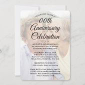 ANY Anniversary 2 Photo エレガント Script Overlay 招待状 (正面)