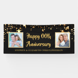 Any Anniversary Black金ゴールドStars 2写真 横断幕
