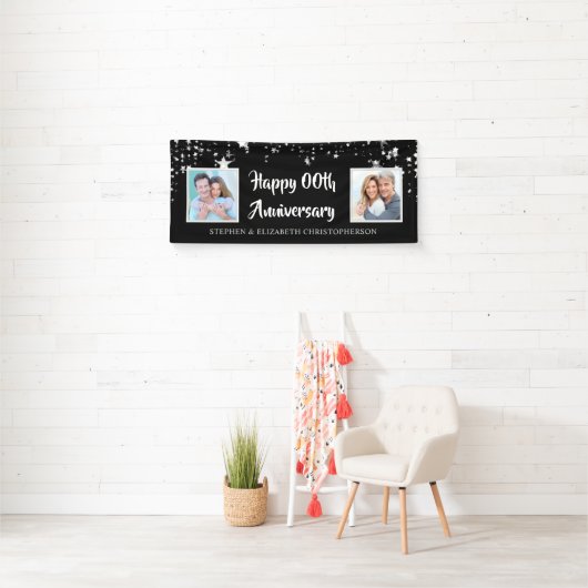 Any Anniversary Black & Silver Then & Nowの写真 横断幕 (インサイチュ)