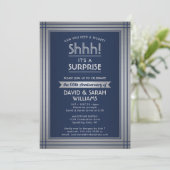 ANY ANY SUPPLISE ANNIVARY Navy Blue and Silver 招待状 (スタンド正面)