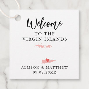 Any Colorヴァージン結婚諸島歓迎バッグ フェイバータグ