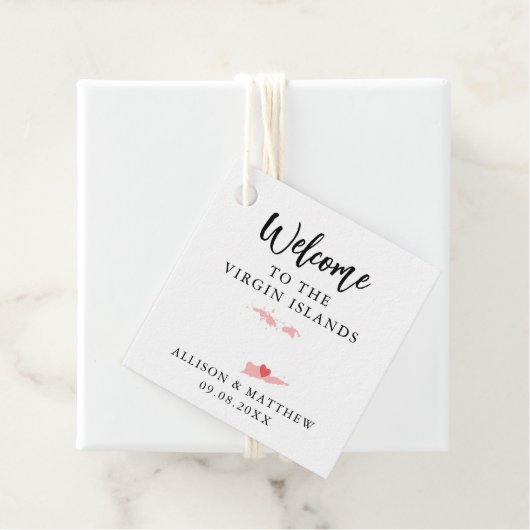 Any Colorヴァージン結婚諸島歓迎バッグ フェイバータグ (インサイチュ)