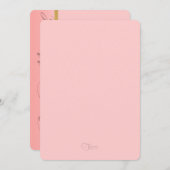 Any Color招待状バルミツワーwith Coral 招待状 (正面/裏面)