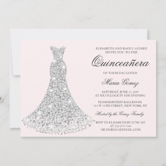 ANY COLOR -キンセアニェラ誕生日招待状 招待状 (正面)