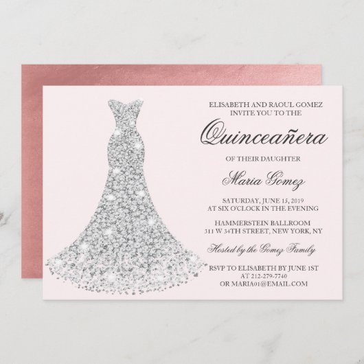 ANY COLOR -キンセアニェラ誕生日招待状 招待状 (正面/裏面)