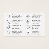 Any Color グラデーション Powder Browsアフターケアアドバイス (裏面)