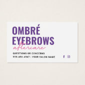 Any Color グラデーション Powder Browsアフターケアアドバイス (正面)